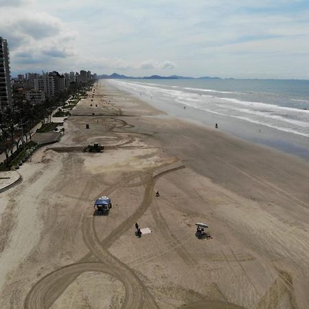 Apto Pe Na Areia Ar Condicionado Internet Estacionamento Portaria 24H Apartment Praia Grande  Bagian luar foto