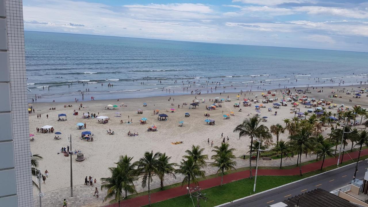 Apto Pe Na Areia Ar Condicionado Internet Estacionamento Portaria 24H Apartment Praia Grande  Bagian luar foto